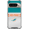 NFL Miami Dolphins White Striped Pixel 9/9 Pro Clear Case